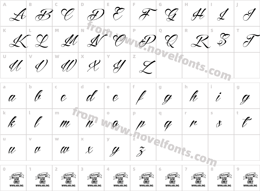 Reditum Personal Use OnlyCharacter Map