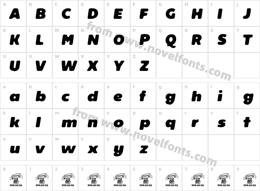 Reeler Personal Use OnlyCharacter Map