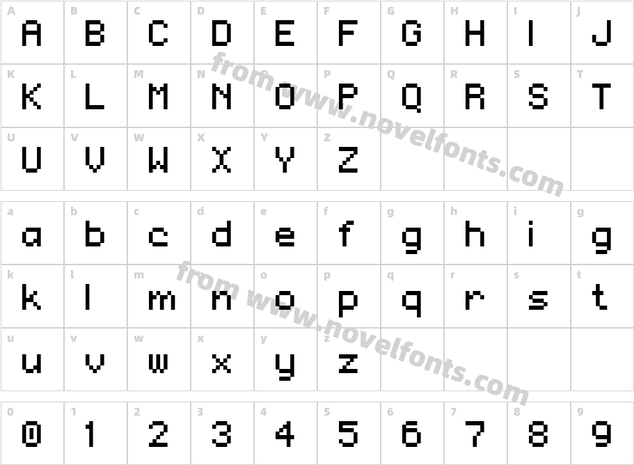 RegupixCharacter Map