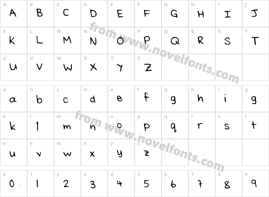 Rei_s_Handwriting_MediumCharacter Map