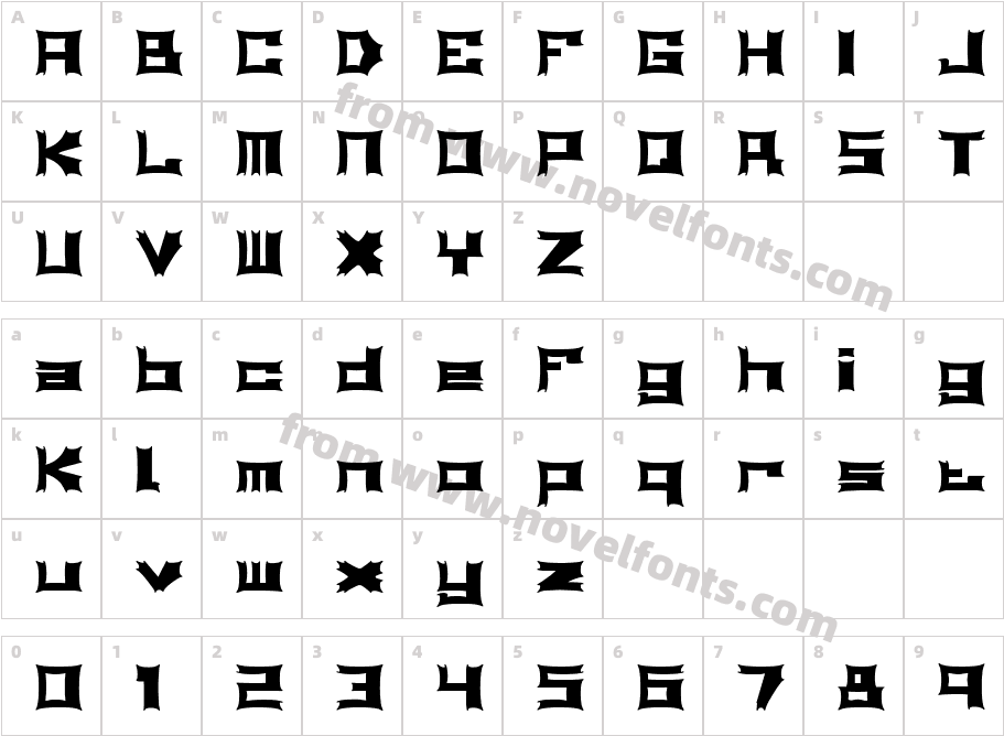 Relapse (BRK)Character Map