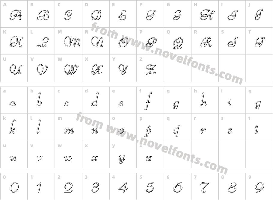 Reliant BeveledCharacter Map