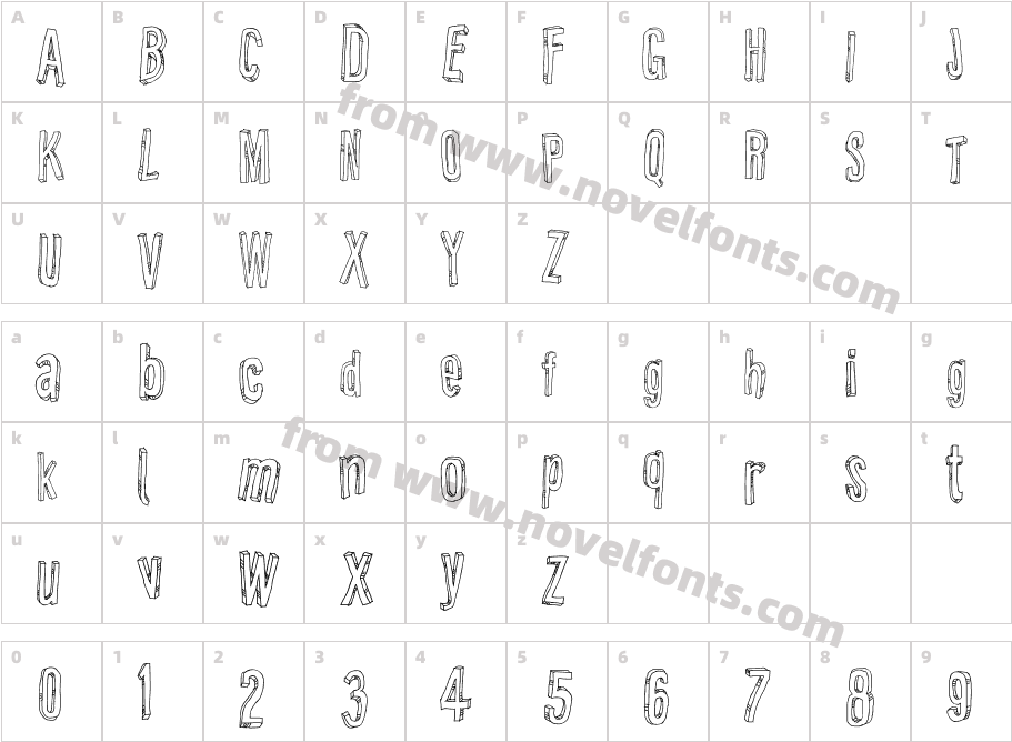 Relief BDCharacter Map