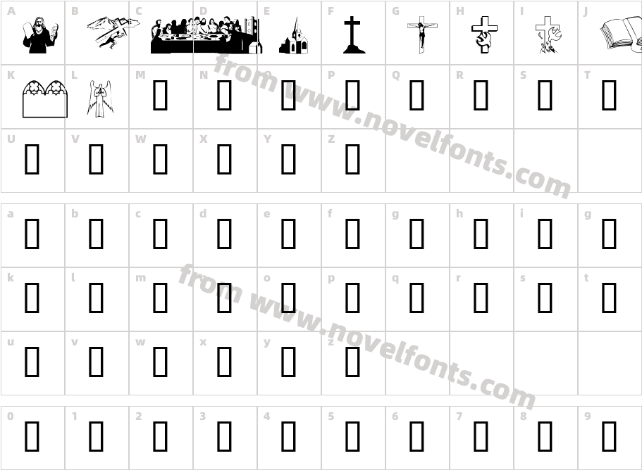 Religious 2Character Map