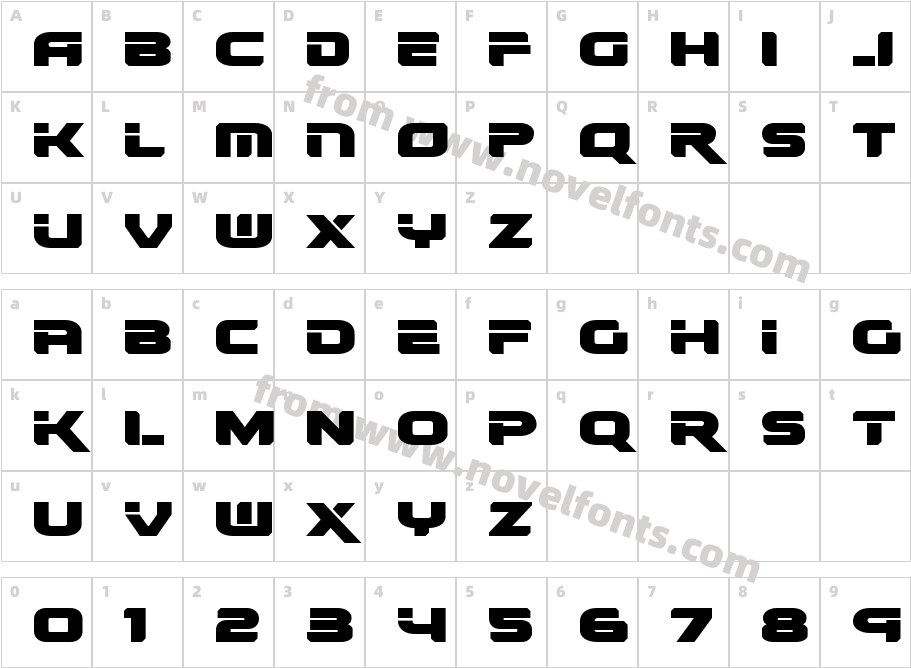 Renegado ExpandedCharacter Map