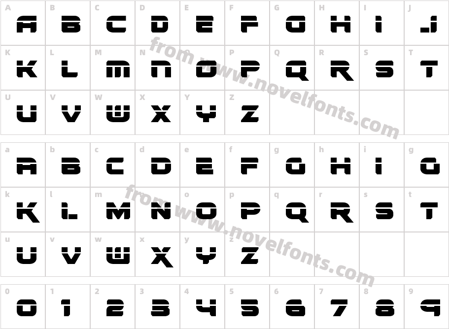 Renegado LaserCharacter Map