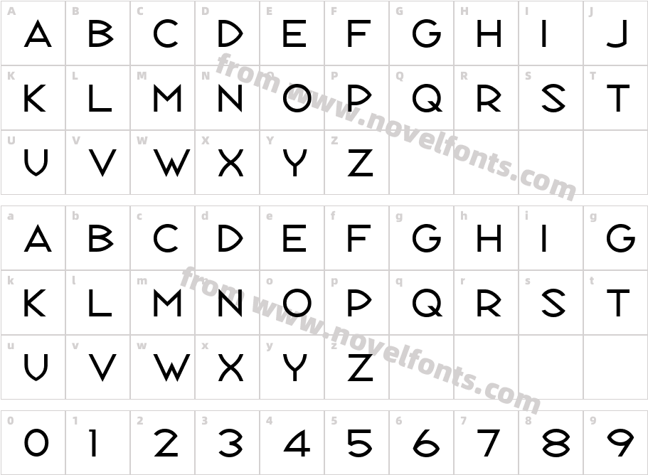 Republik Sans ICG 01Character Map