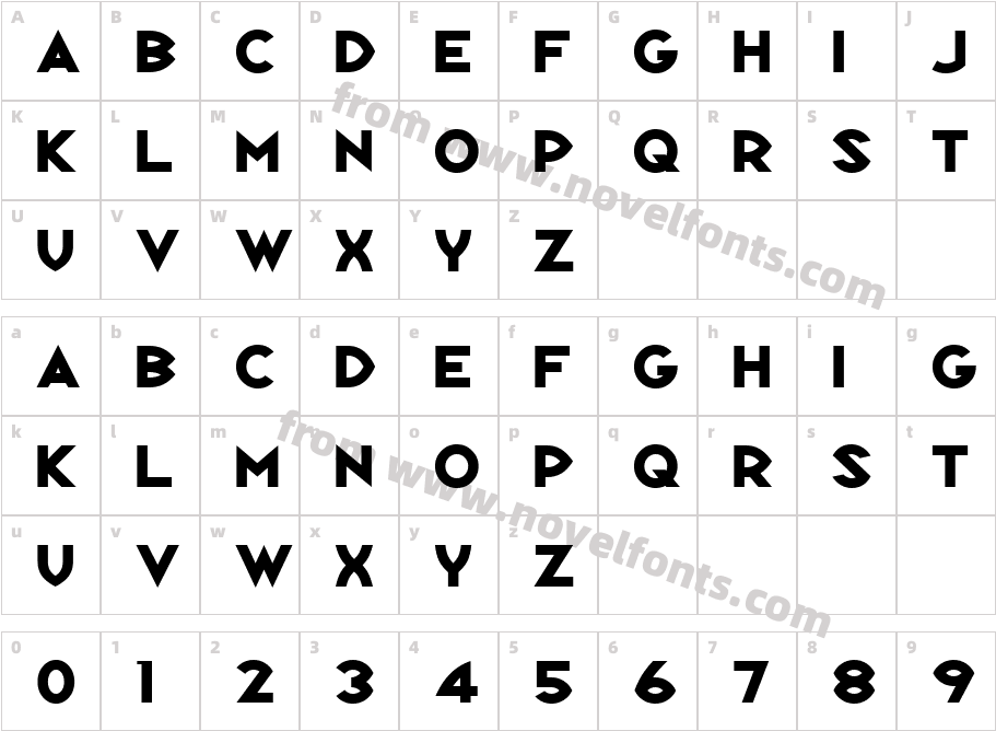 Republik Sans ICG 02Character Map