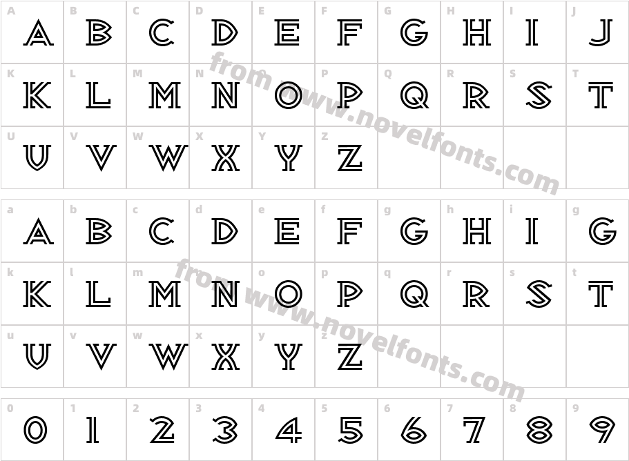 Republik Serif ICG 03 AltCharacter Map