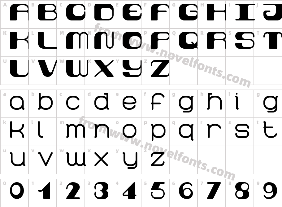 Retro60PrimeCharacter Map