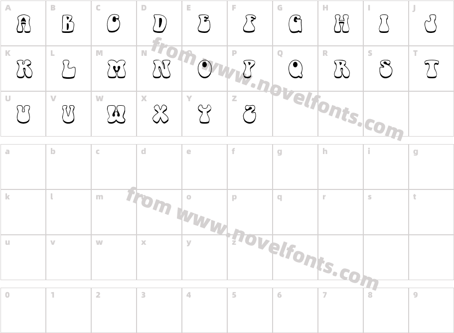 RetrotypeCharacter Map