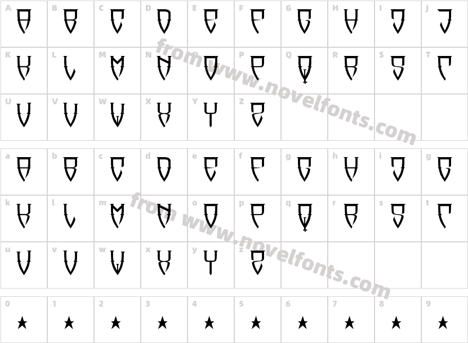 ReubalachCharacter Map