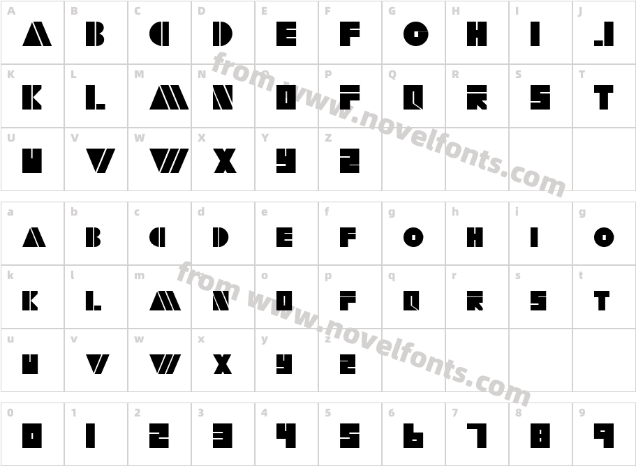 RialtoS CapsSSK BoldCharacter Map