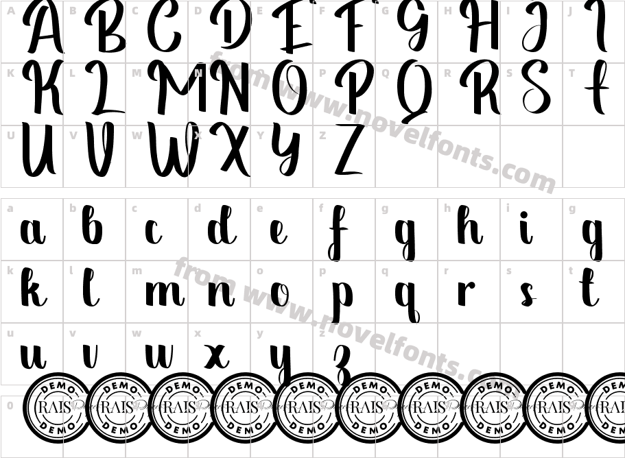 Riberio Demo ScriptCharacter Map