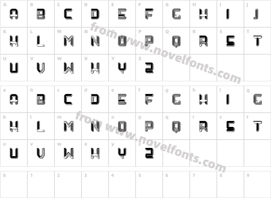 Rice HalvedCharacter Map