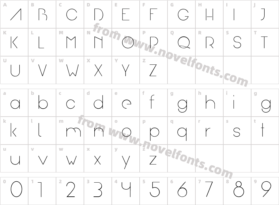 ArualLightCharacter Map