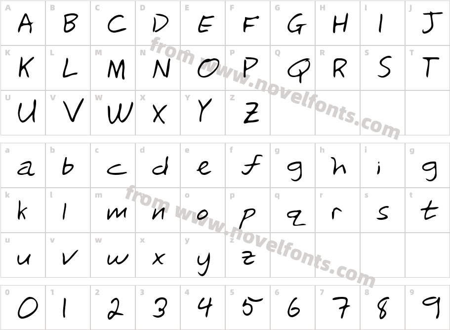 RickysHand-PlainCharacter Map