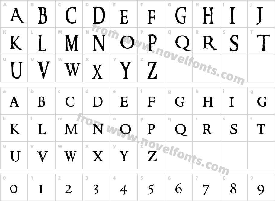 Ringbearer MediumCharacter Map