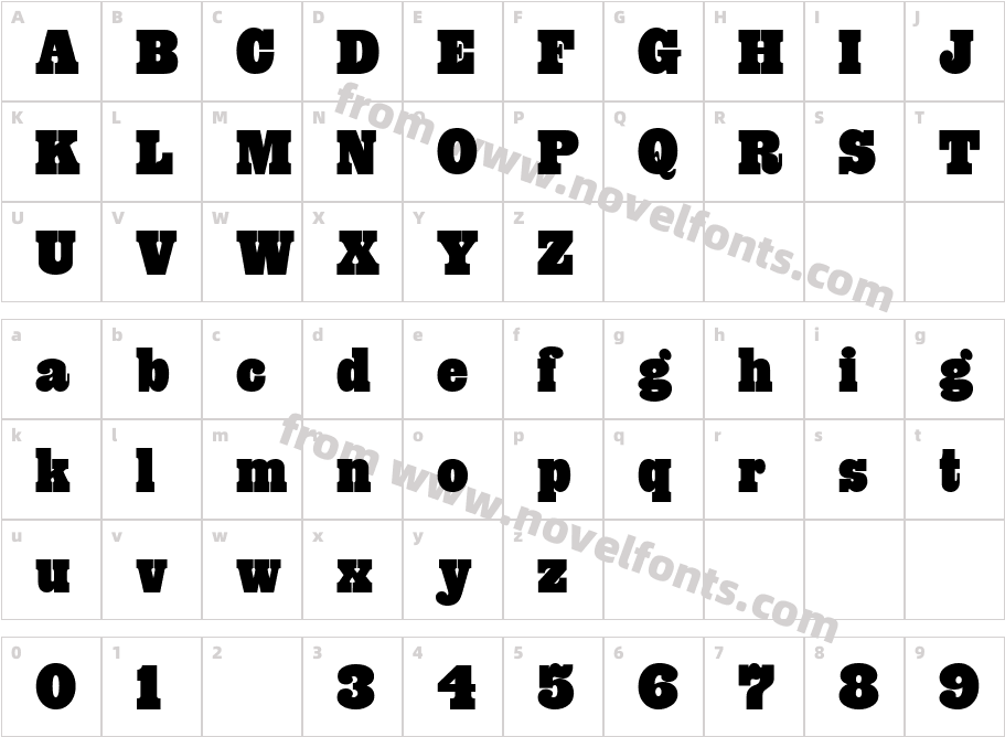 Rio Grande WbwCharacter Map