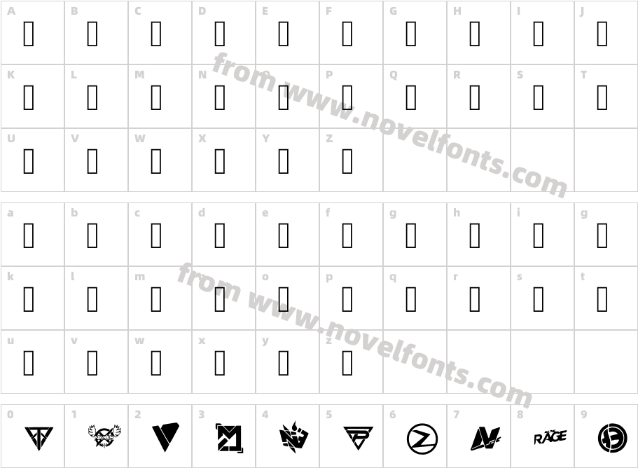 Rlfs V3 RegularCharacter Map