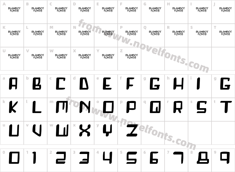 RoboshempCharacter Map