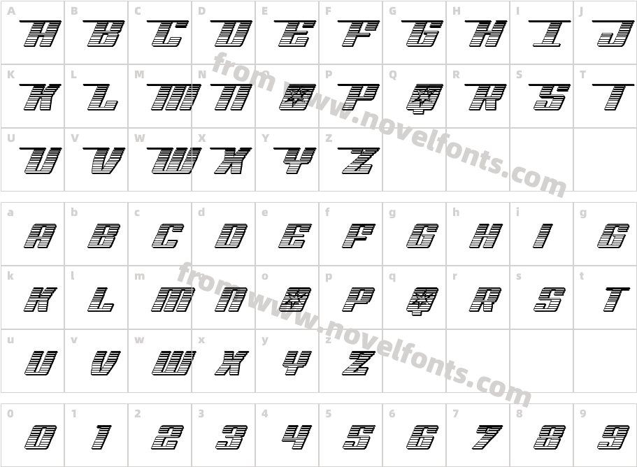 Rocket Pop ChromeCharacter Map