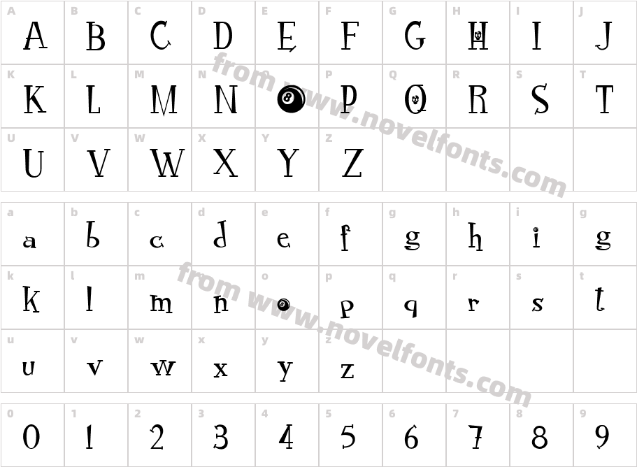 RocknRollTypoSpecialCharacter Map