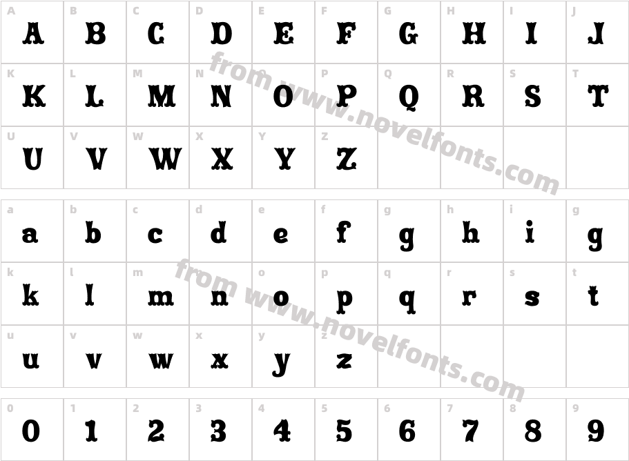 Rodeo Clown FillCharacter Map