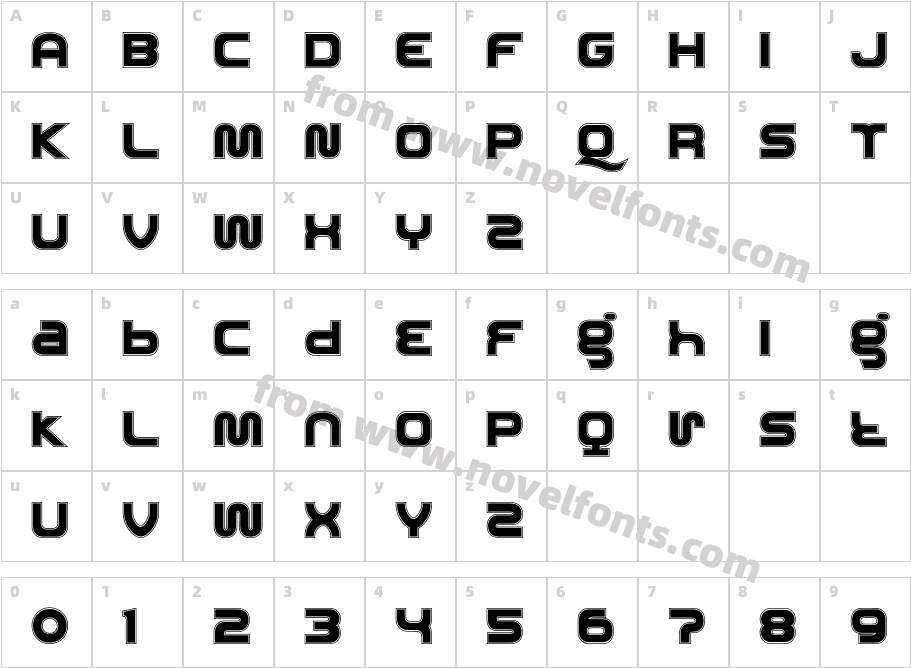 RolandTR808Character Map