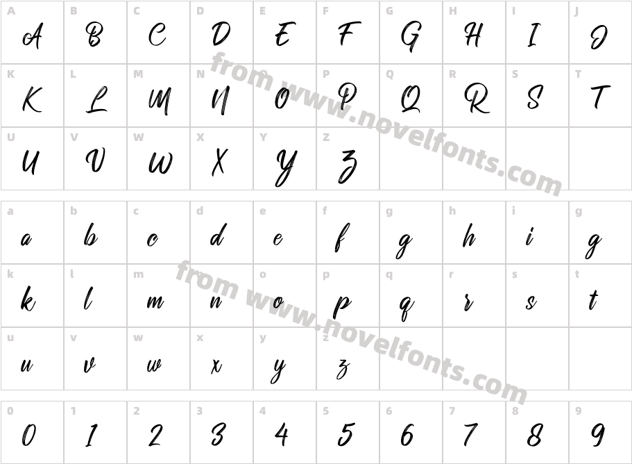 Rollete Qaku RegularCharacter Map