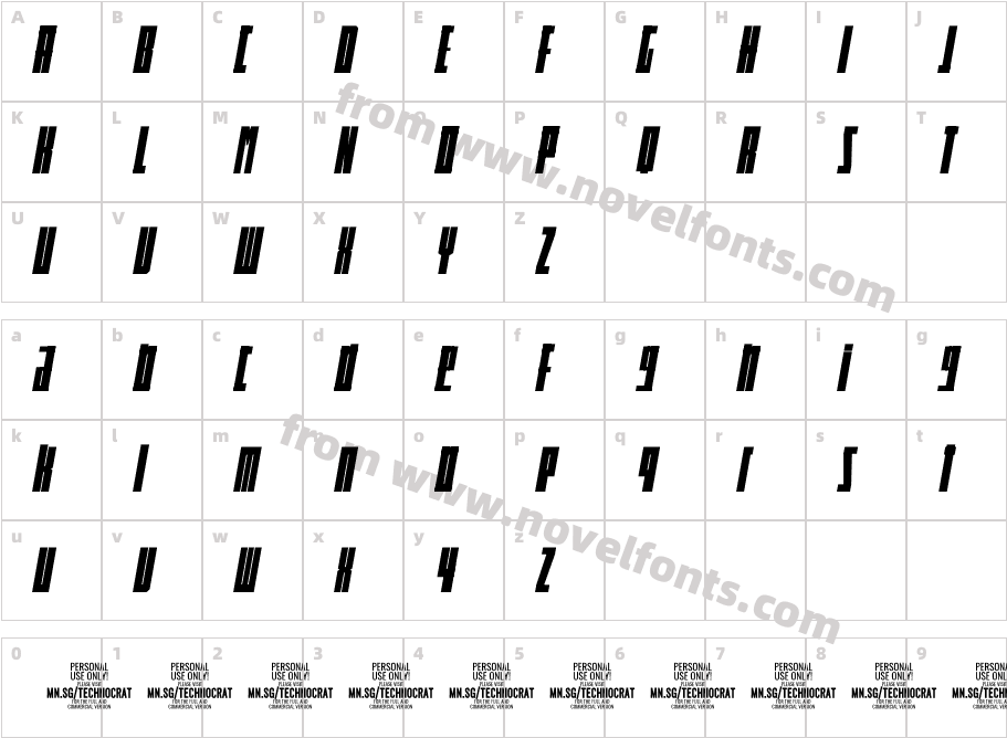 Rombi Technocrat PERSONAL LightCharacter Map