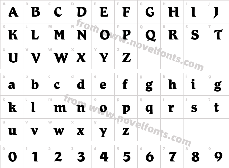 Romic ExtraCharacter Map