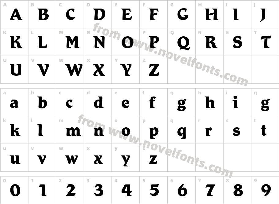 Romic LT MediumCharacter Map