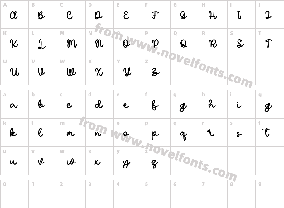 Roscheefs Free RegularCharacter Map