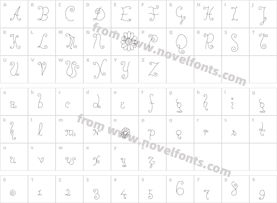 RoseWaterCharacter Map