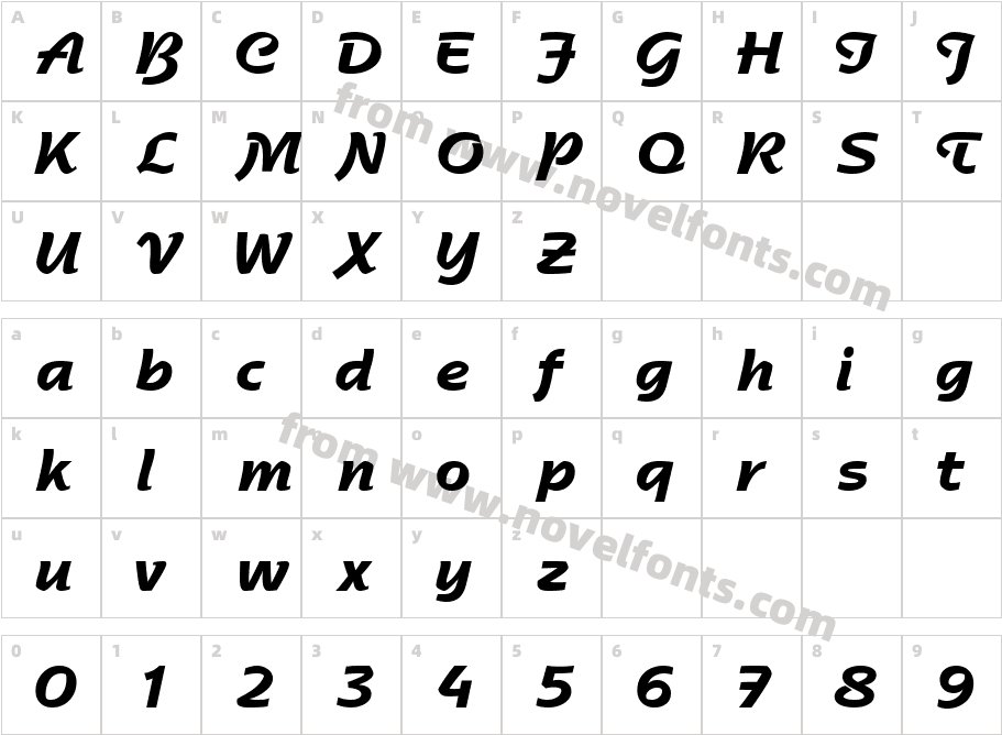 RossonSSK  BoldCharacter Map