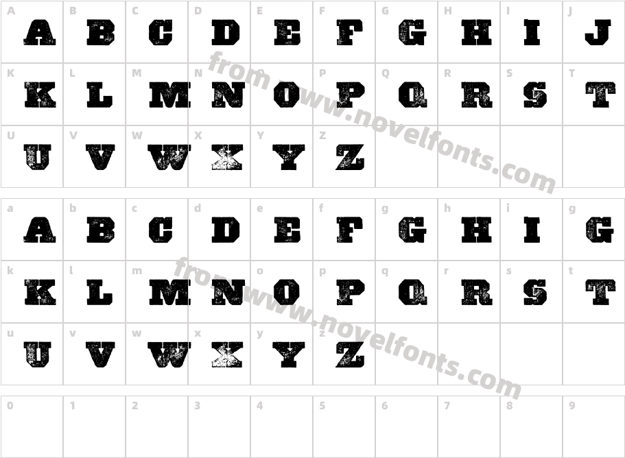 Ashwood Extra Bold WFCharacter Map