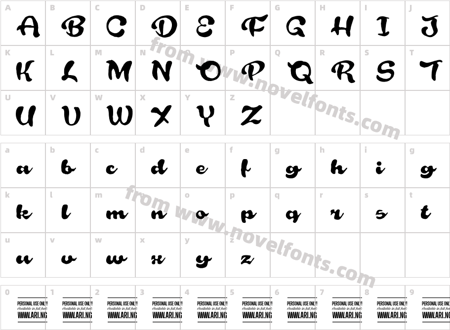 Rough Rakoon In PERSONAL USECharacter Map