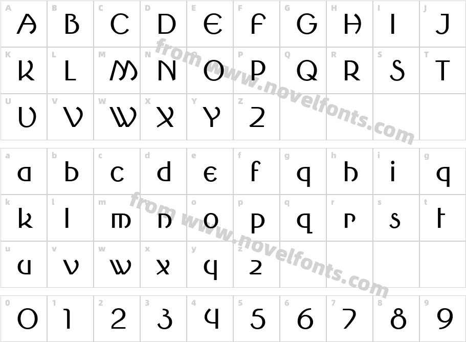 Round Style SimpleCharacter Map