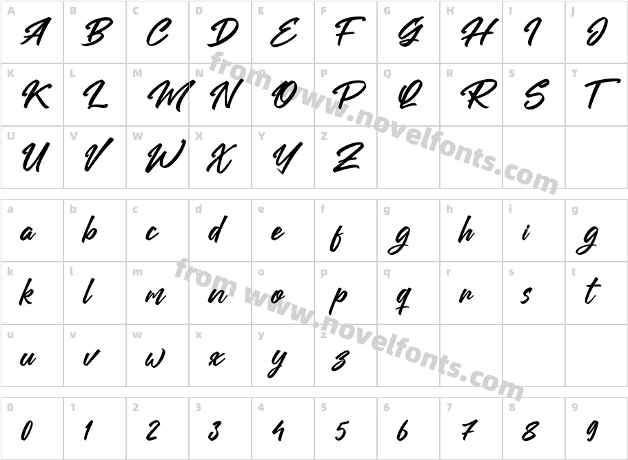 RuangCharacter Map