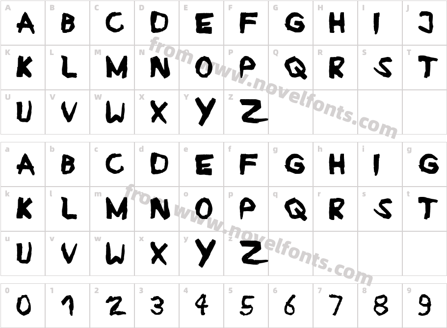 RubanCharacter Map