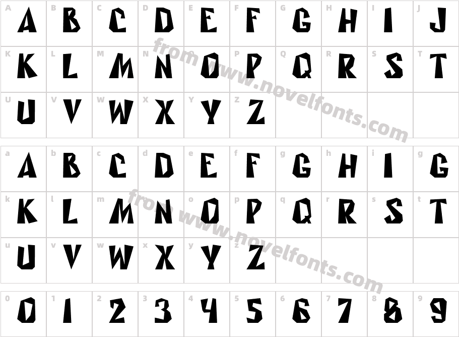 RublikCharacter Map