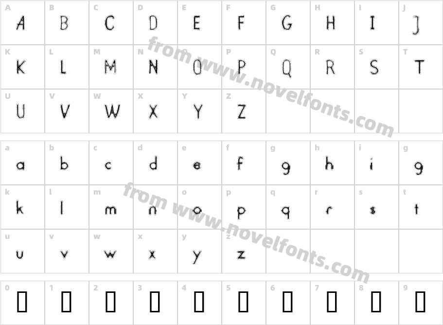 Rustic LaminateCharacter Map