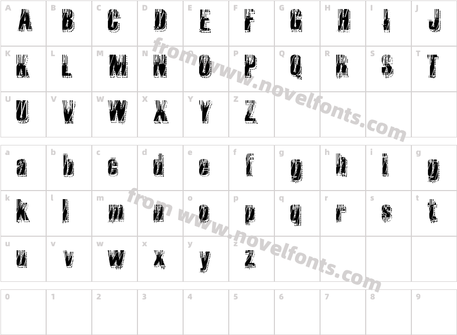 RvD_MICROCODECharacter Map