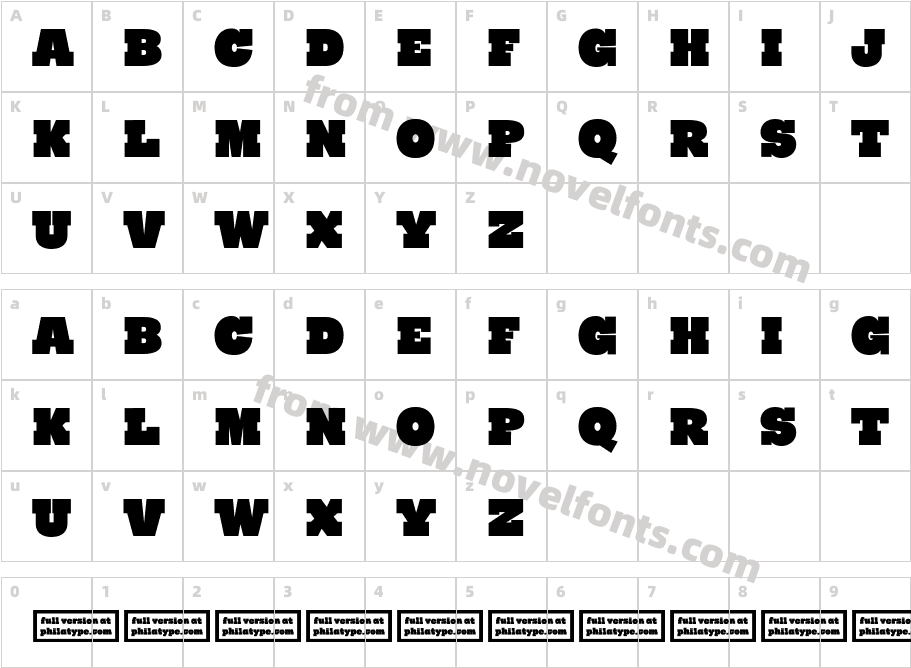 Ryno Slab [Demo]Character Map