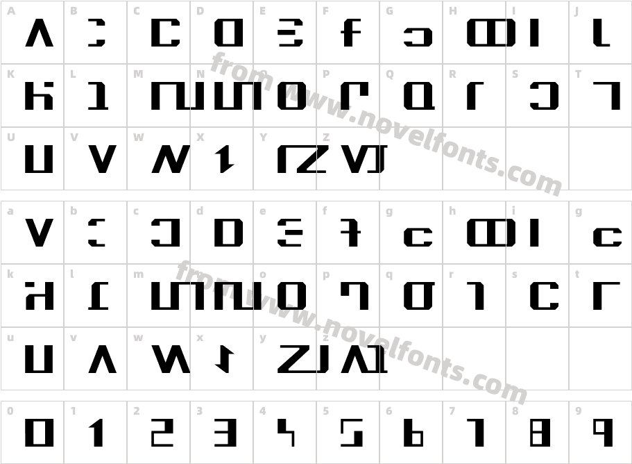 S-FoilCharacter Map