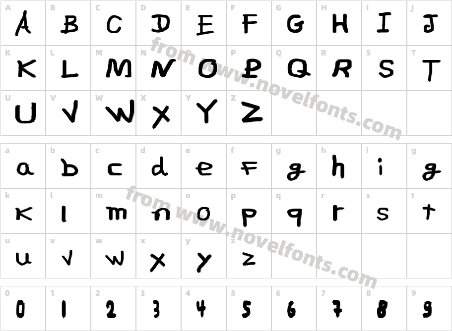 S-Phanith FONTER DRAQCharacter Map