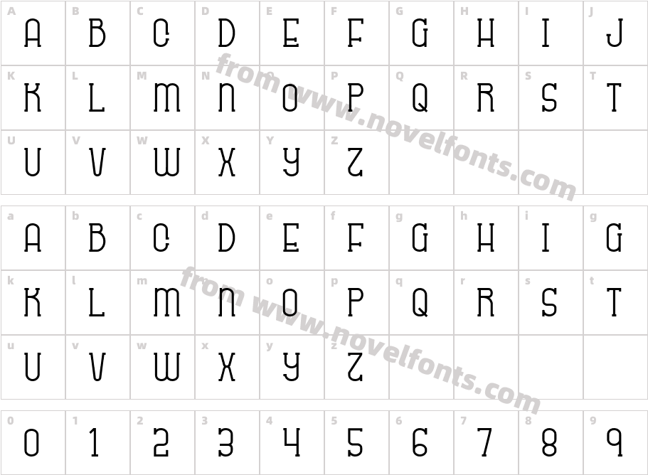 SABITYPECharacter Map