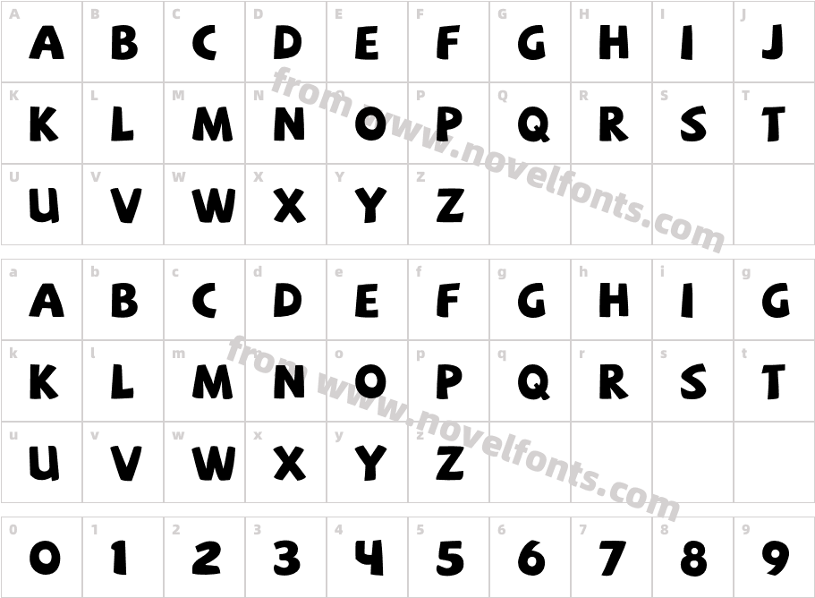 SAFCharacter Map