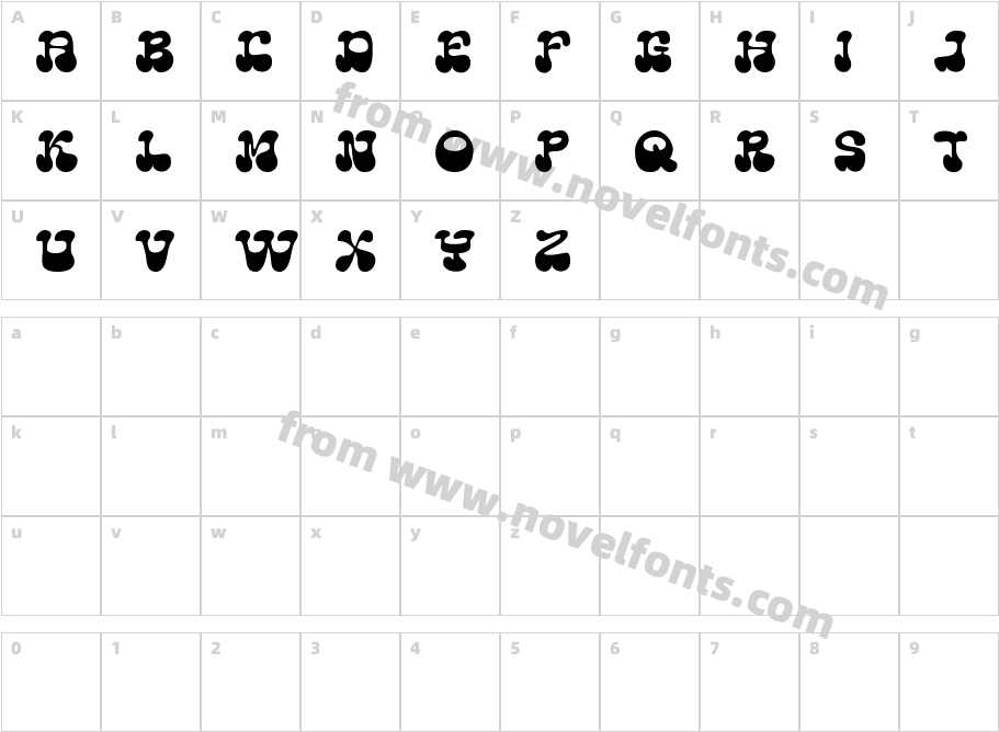 SAGHI-DEMO RegularCharacter Map